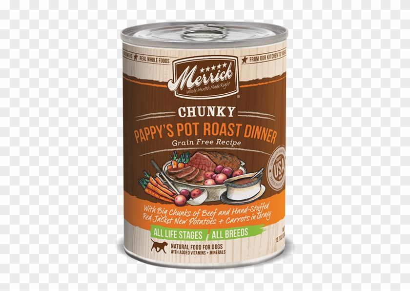 Merrick Chunky Pappy's Pot Roast Dinner With Beef - Merrick Limited Edition Dog Food Clipart