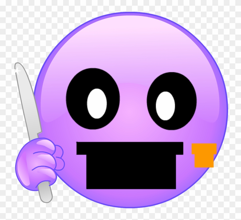 Purple Guy Emoji - Cartoon Clipart #4808567