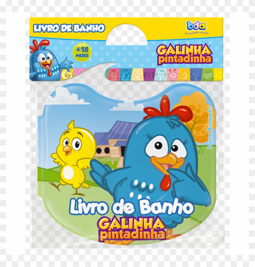 Livro Banho Galinha Pintadinha Embalagem - Brinquedo De Banho Galinha Pintadinha Clipart