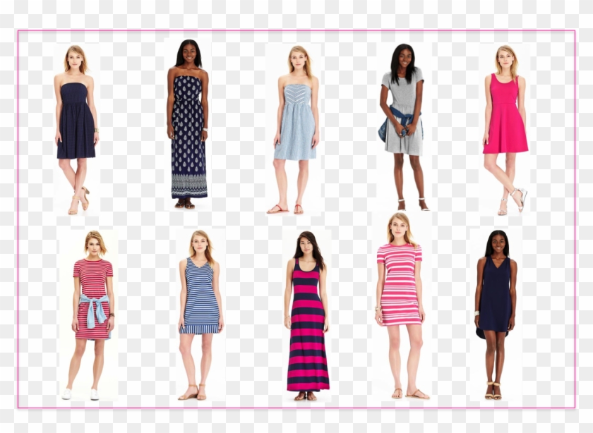 Old Navy White Strapless Dress - Cocktail Dress Clipart