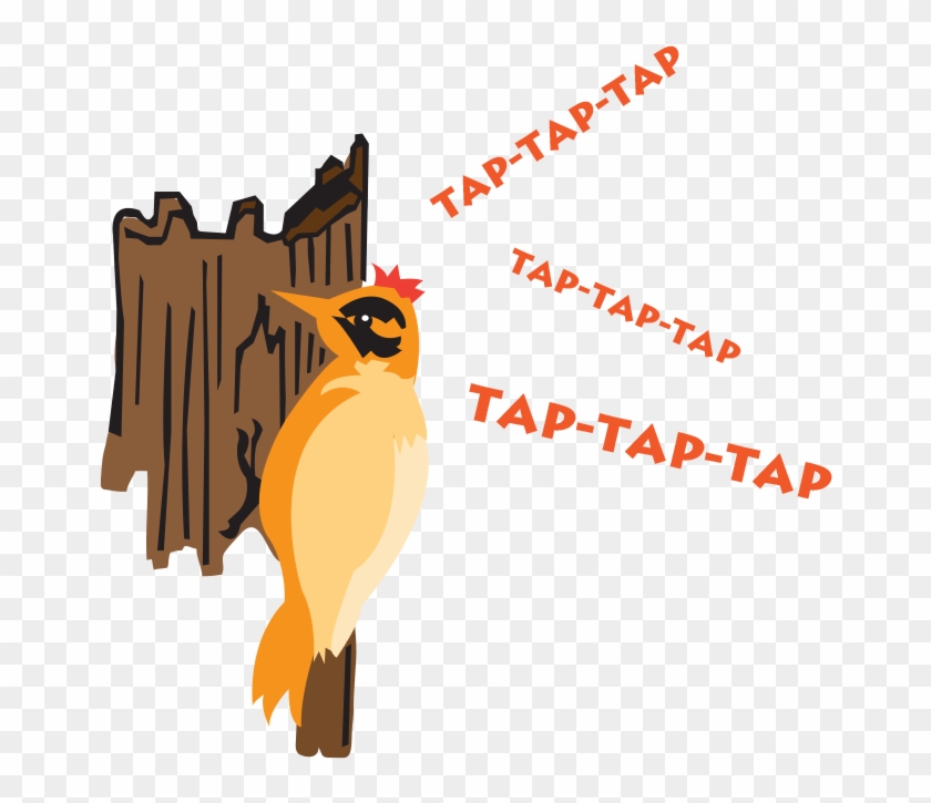 Repeat Woodpecker Taps With Your Left Hand - Illustration Clipart