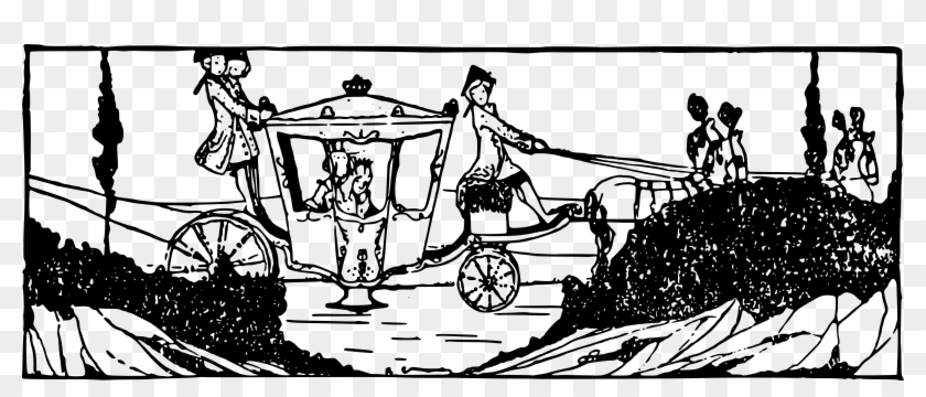 This Free Icons Png Design Of Fancy Fairy Tale Carriage - Black And White Fairy Tale Clipart Transparent Png