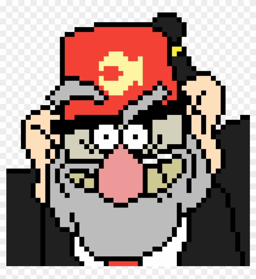 Grunkle Stan Pixel Art Clipart