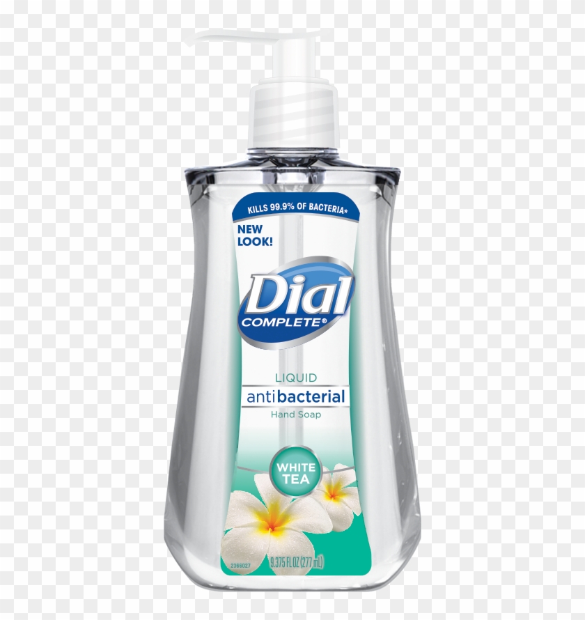 Dial Antibacterial Liquid Hand Soap, White Tea, - Mouthwash Clipart #4809411