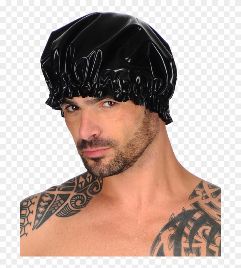 Man In Shower Cap Clipart