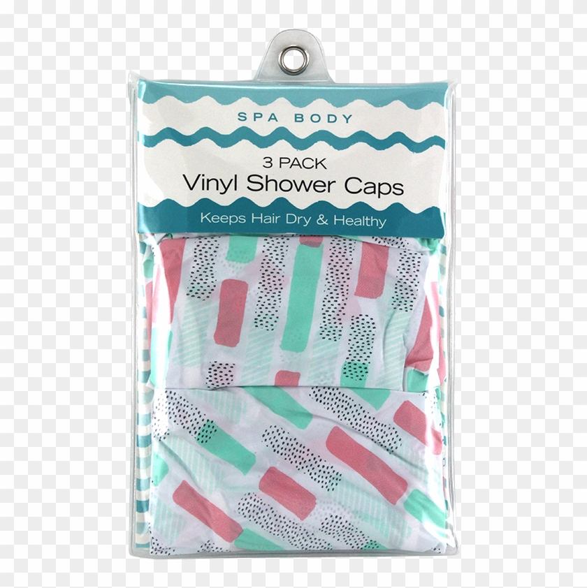 Spa Body Vinyl Shower Cap 3 Pack - Patchwork Clipart