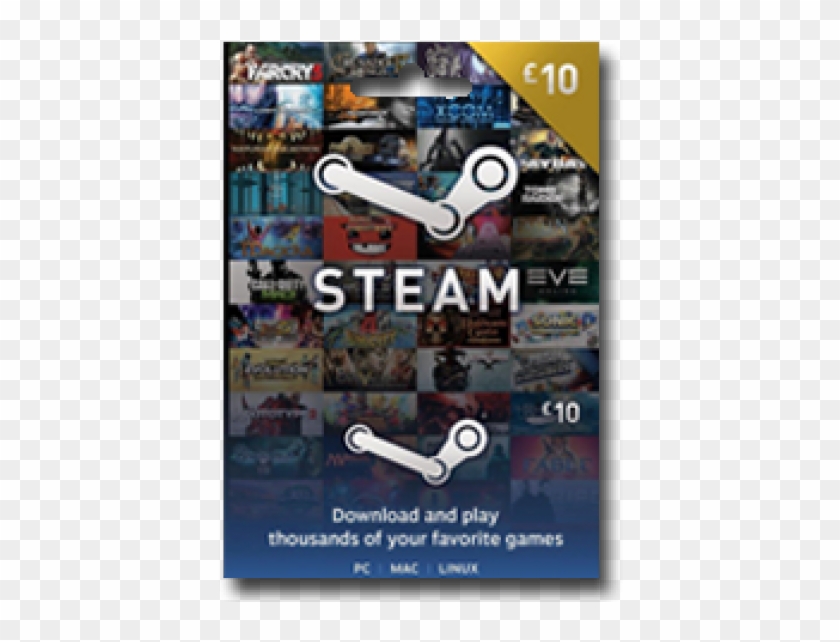 Steam Wallet Top-up - Steam Gift Card 10 Usd Clipart #4810648
