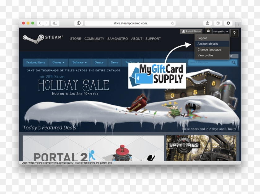 How To Redeem Steam Card Step - Seasonic Steam Gift Card Clipart