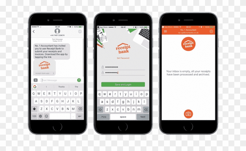 Sms Send Blog - Receipt Bank Mobile App Clipart