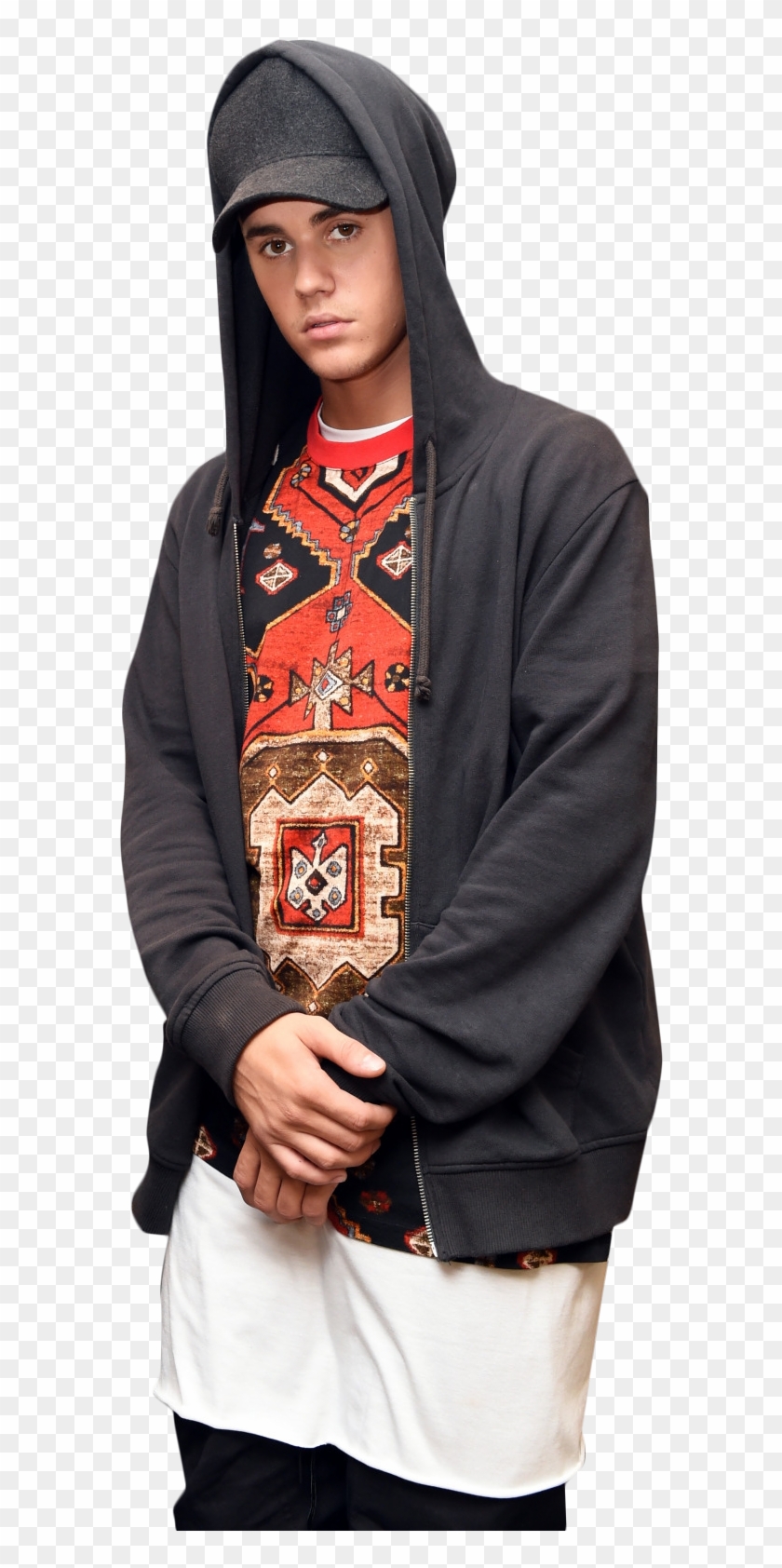 Justin Bieber Looking Into Camera - Hoodie Clipart #4811664