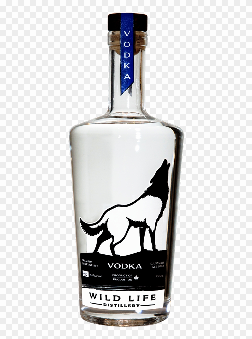 Vodka Bottle From Wild Life Distillery In Canmore - Wild Life Vodka Clipart #4811918