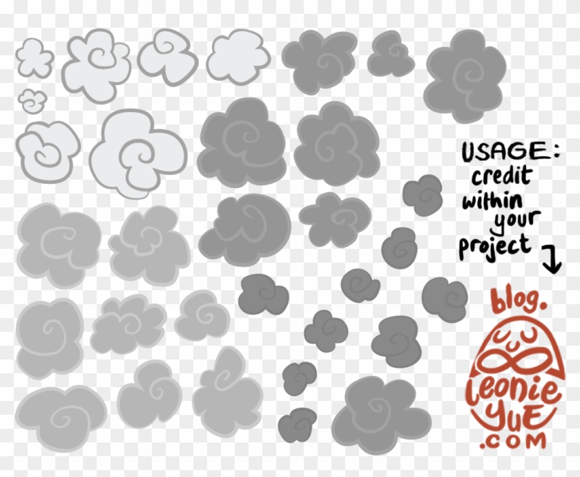 My Flour Smoke Sprite Sheet Version 2015 Heavily Inspired - Illustration Clipart
