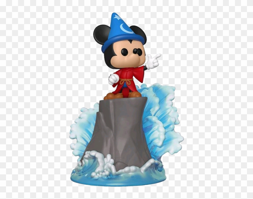 Mickey Mouse 90th Anniversary - Funko Pop Sorcerer Mickey Movie Moment Clipart #4812668