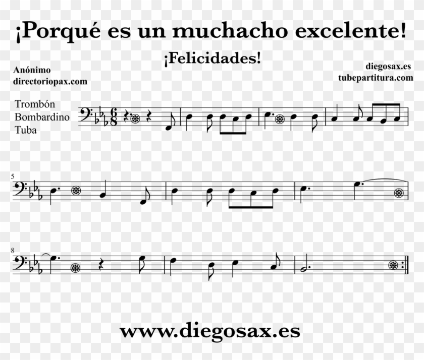 Partitura Porque Es Un Muchacho Excelente Completa Clipart