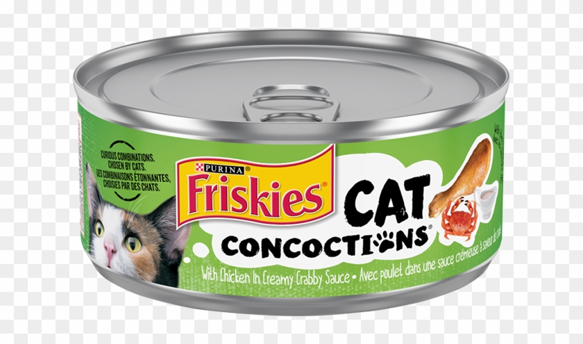 Friskies Wet Cat Conconctions Chicken Crab - Friskies Cat Food Clipart