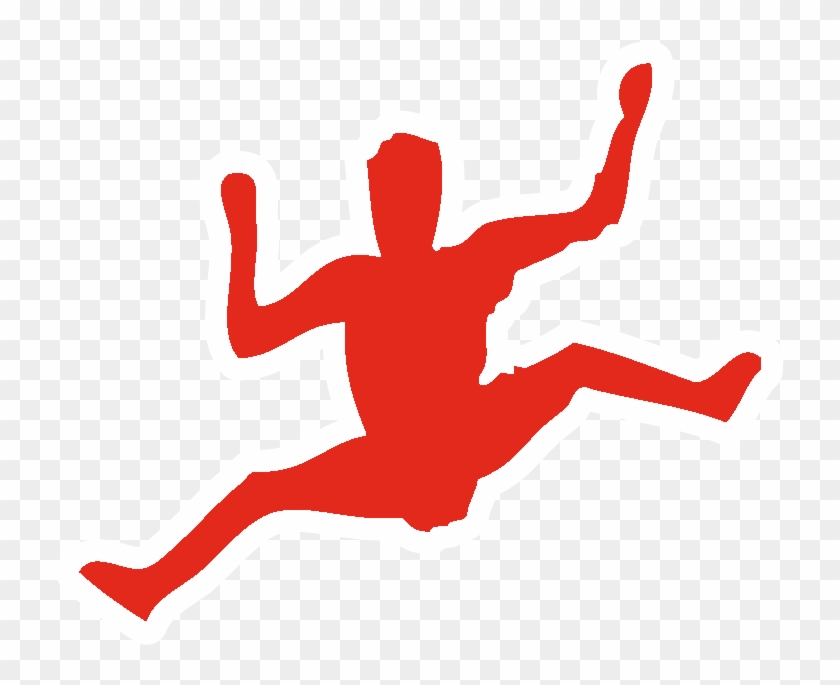 Silhouette Of People Climbing - Silhouette Rock Climbing Clipart #4813863