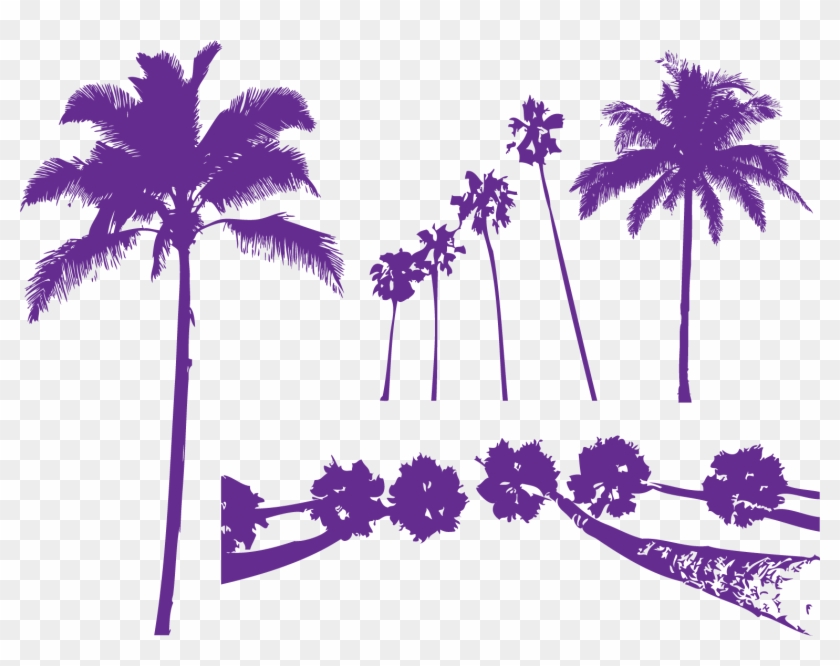 Areca Palm Tree Purple Arecaceae - Palm Trees Clipart