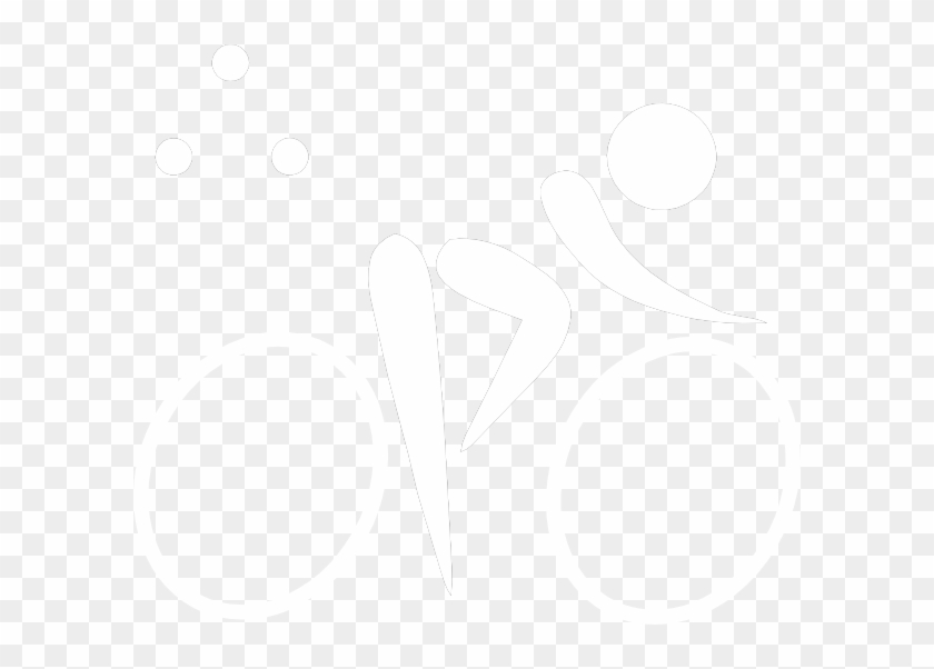 White Bike Silhouette Clipart