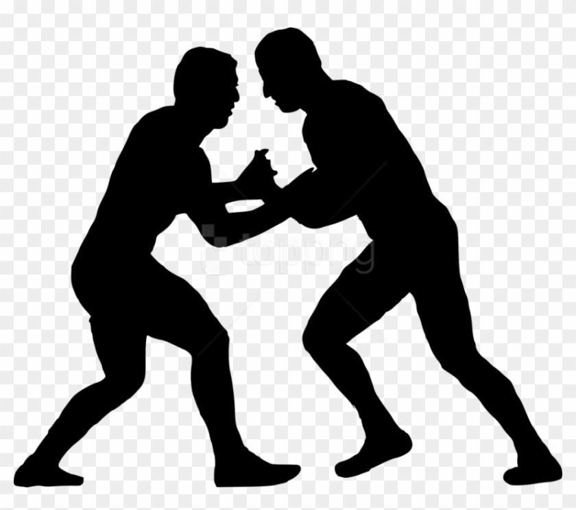 Free Png Sport Wrestling Silhouette Png - Wrestling Silhouette Png Clipart