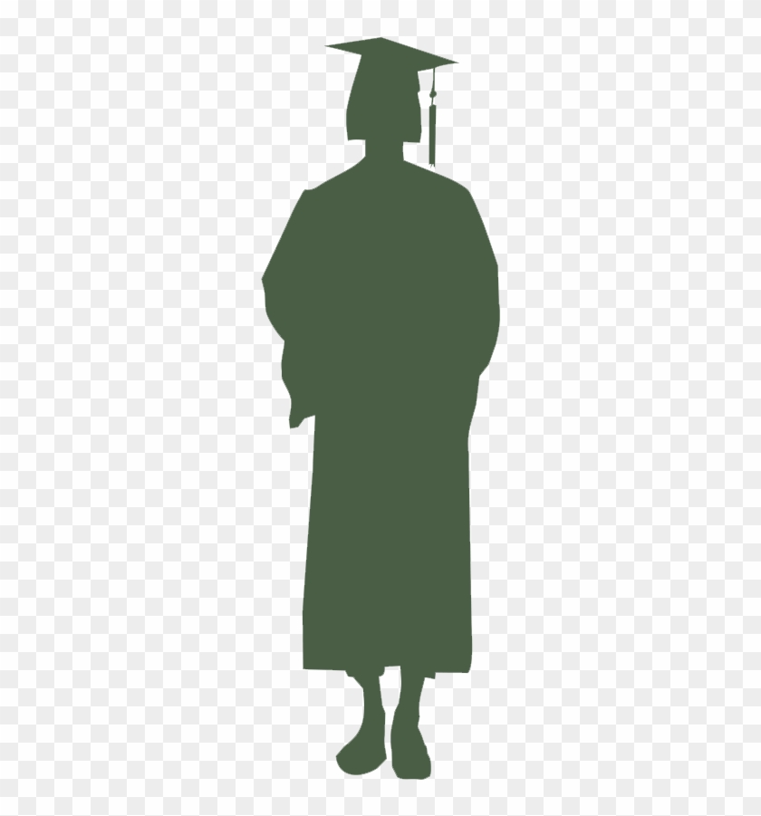 Tca Graduate - Silueta De Un Estudiante Clipart