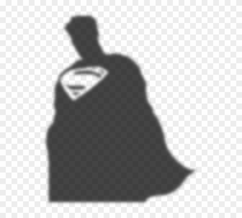 Pondering Superman - Super Man Shadow Png Clipart #4815591