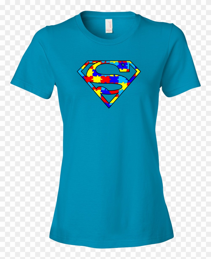 Autism Superman Ladies' Anvil T-shirt - Theatre Mom Clipart #4815685