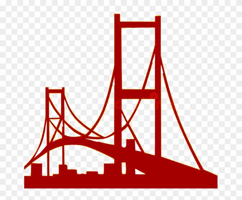Civil Engineering Logo Illustration Bridge Silhouette - Civil Engineering Bridge Logo Clipart #4815734