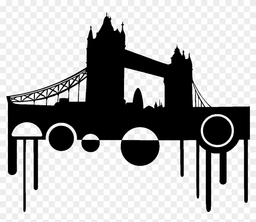 Go To Image - London Bridge Silhouette Clipart
