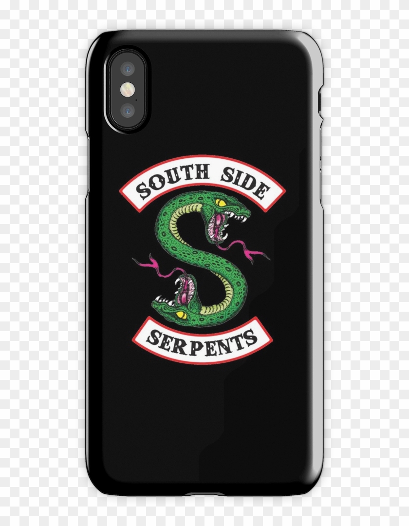 Riverdale Iphone X Snap Case - Black South Side Serpents Clipart