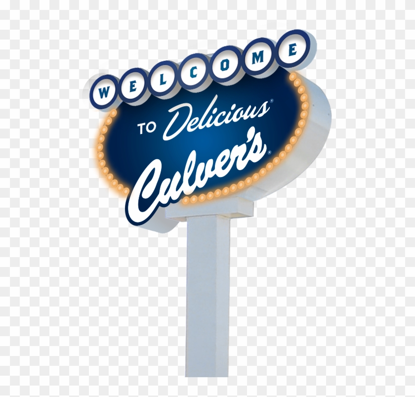 Culver's Welcome To Delicious - Culvers Clipart