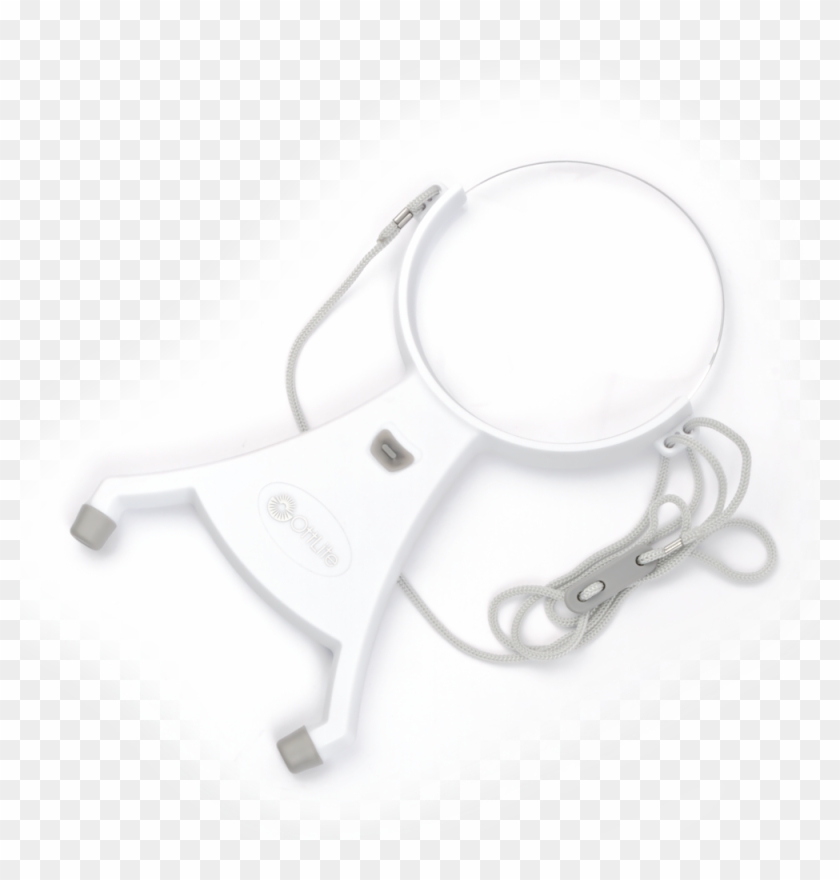 4 Inch Hands Free Led Magnifier - Silver Clipart #4818532