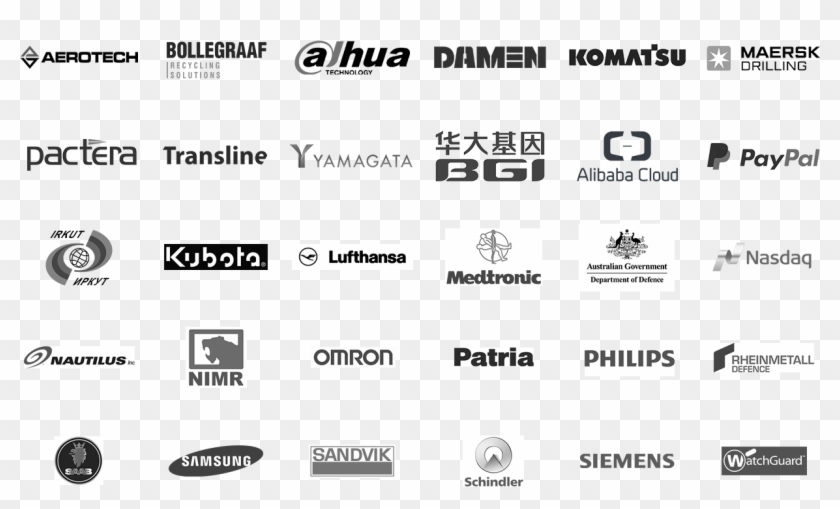 Client Logo Walloffame Bw - Client Logo Wall Clipart