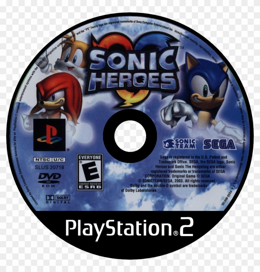 Sonic Heroes - Sonic Heroes Ps2 Cd Clipart #4818912