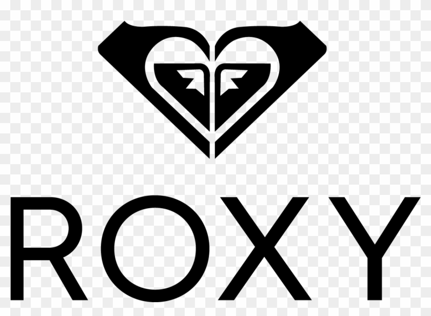 Roxy Stacked Logo - Roxy Black And White Clipart #4819388