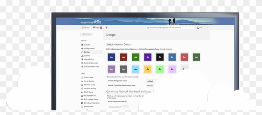 Yammer Network Administration Platform - Masthead Image Yammer Clipart