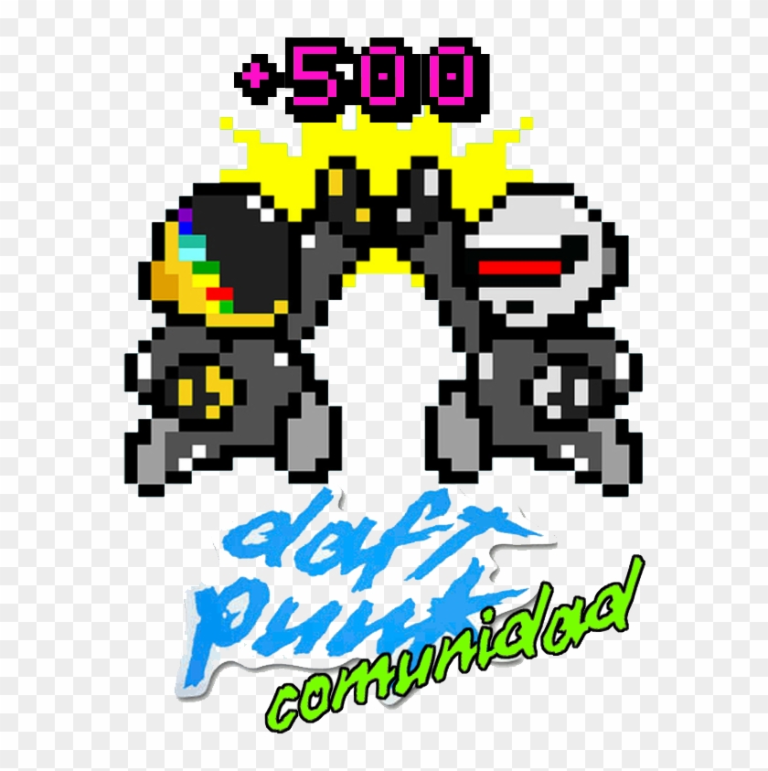 Siganme Aqui En Taringa Para Mas Informacion De Daft - Minecraft Pixel Art Daft Punk Clipart