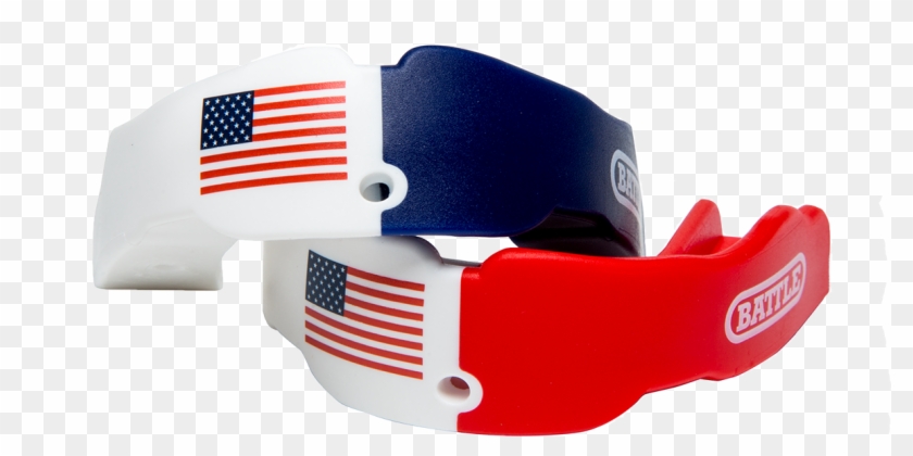 Battle Usa Flag Mouth Guard 2 Pack - Belt Clipart