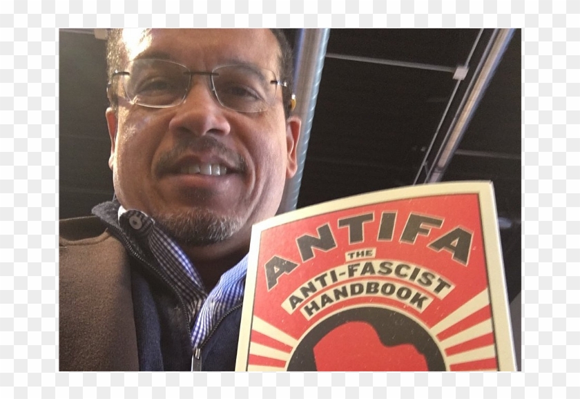 Keith Ellison Poses With Antifa Handbook - Keith Ellison Antifa Handbook Clipart