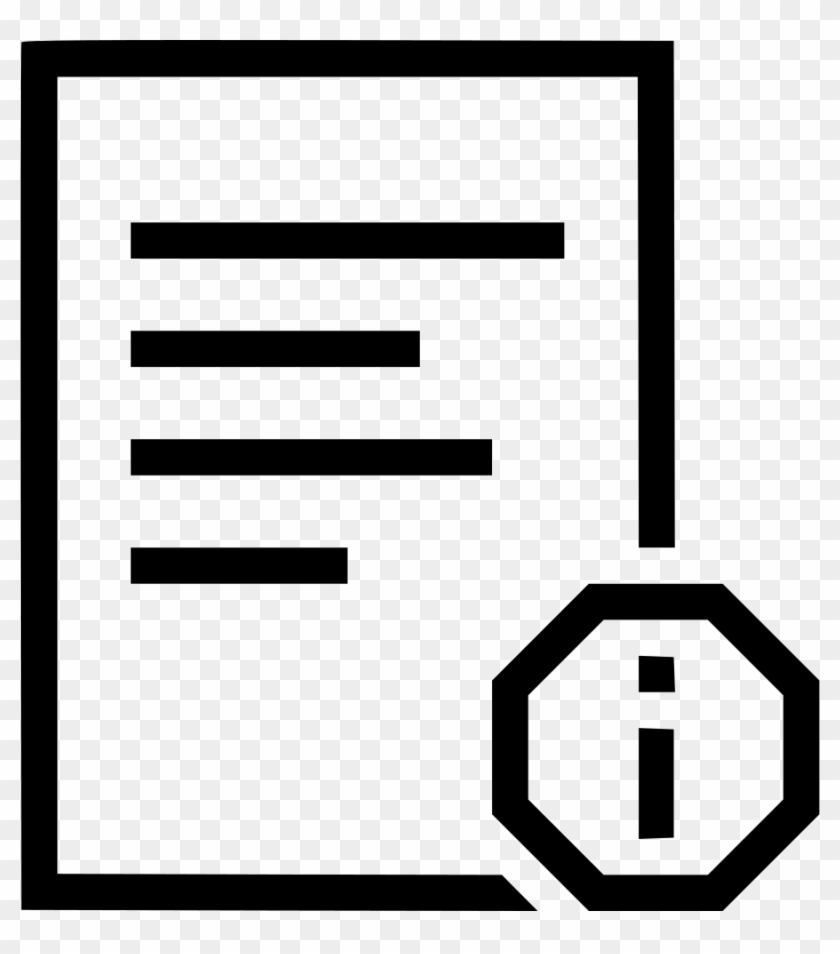 Png File - Paper Information Icon Clipart #4822282
