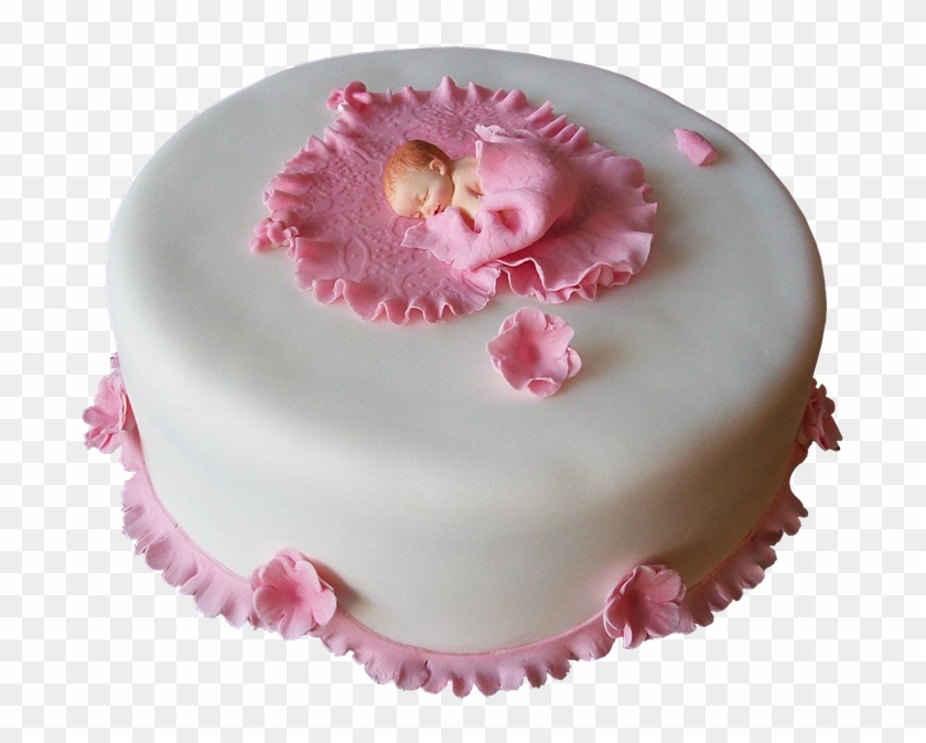 Baby Girl Frill Cake - Torte Clipart #4822609