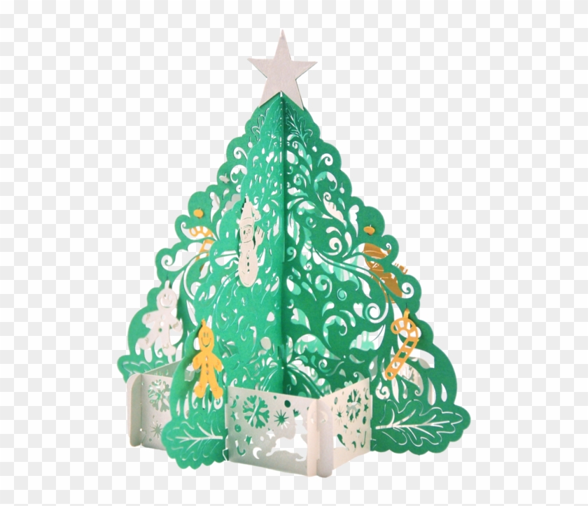 Christmas Tree Pop Up Card - Christmas Tree Clipart #4822907