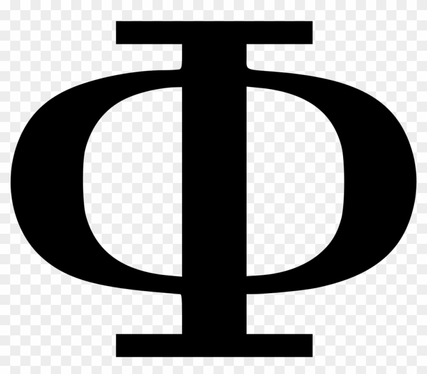 Greek Letter Phi Transparent Background Clipart , Png - Circle #4822941