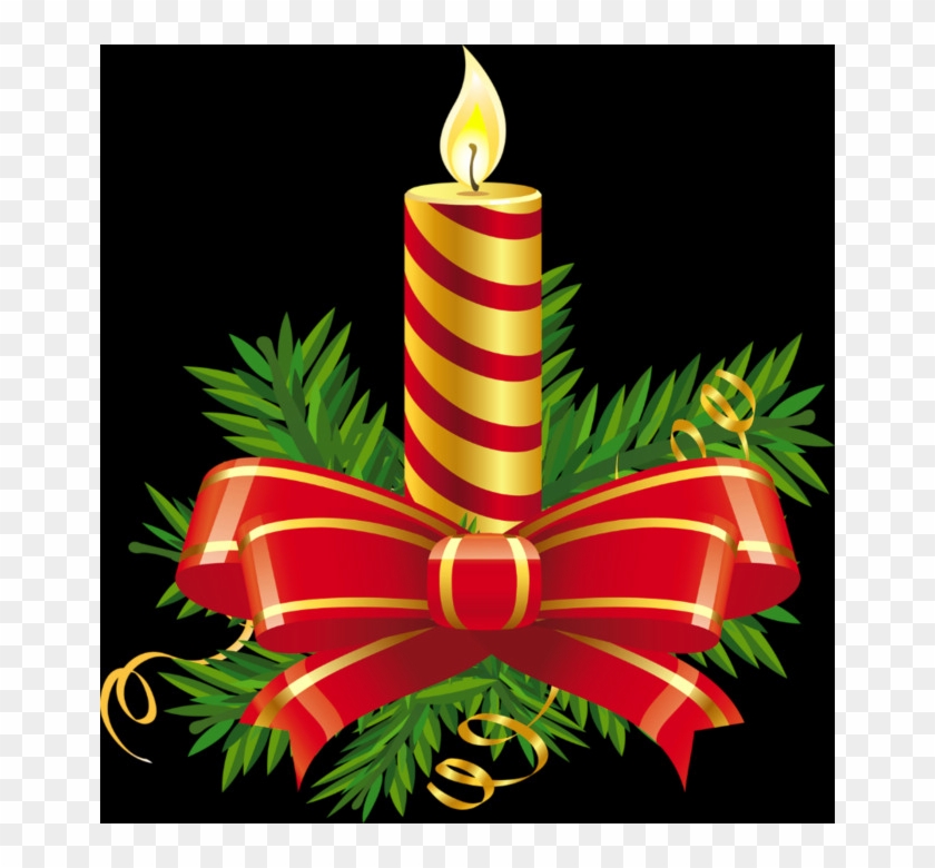 Christmas Candles Clipart - Png Download