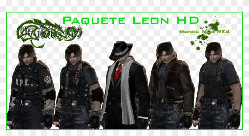 [mod] Paquete Leon En Hd Plhd - Skin Para Leon Resident Evil 4 Clipart #4824510