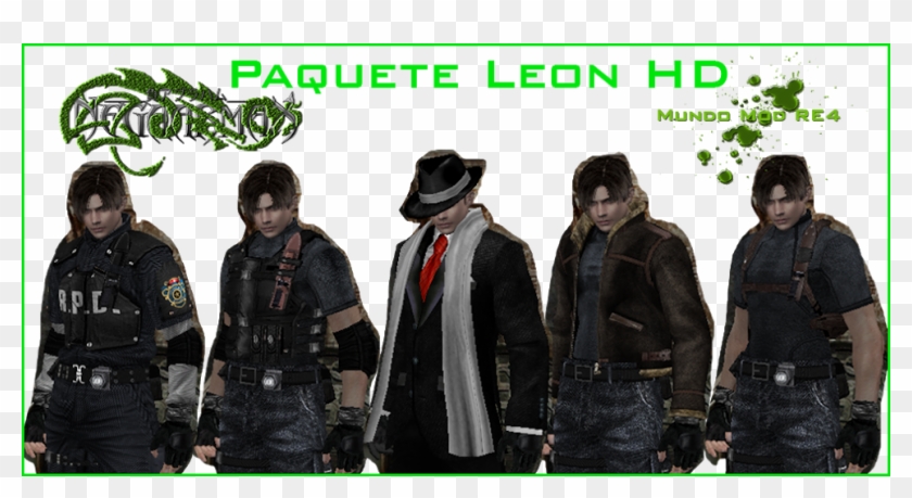 [mod] Paquete Leon En Hd Plhd - Skin Para Leon Resident Evil 4 Clipart
