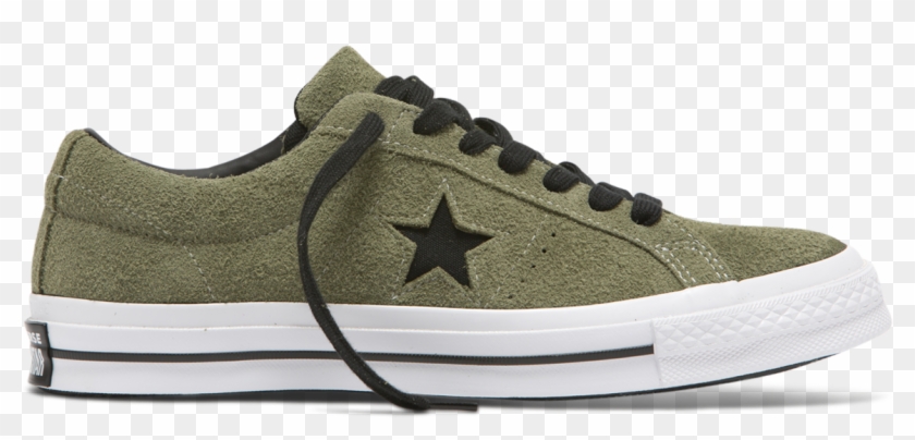 One Star Dark Star Low Top Field Surplus - Converse One Star Dark Green Clipart