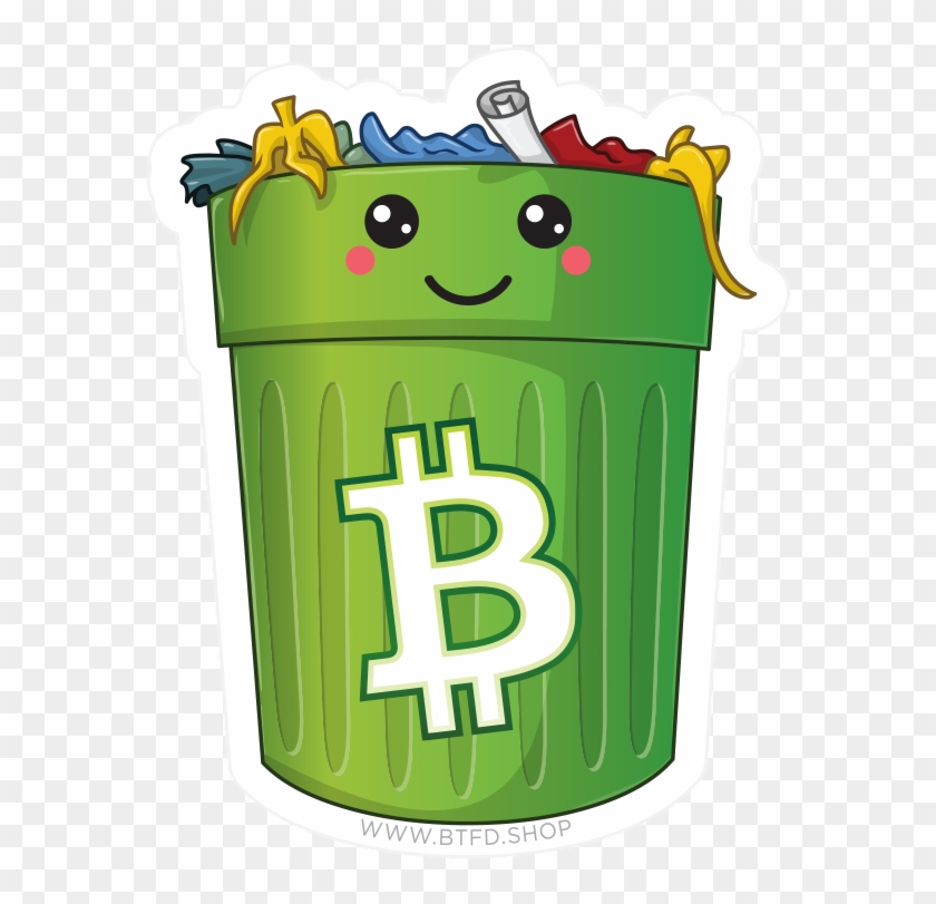 Kawaii Trash Pack - Animated Full Trash Can Clipart