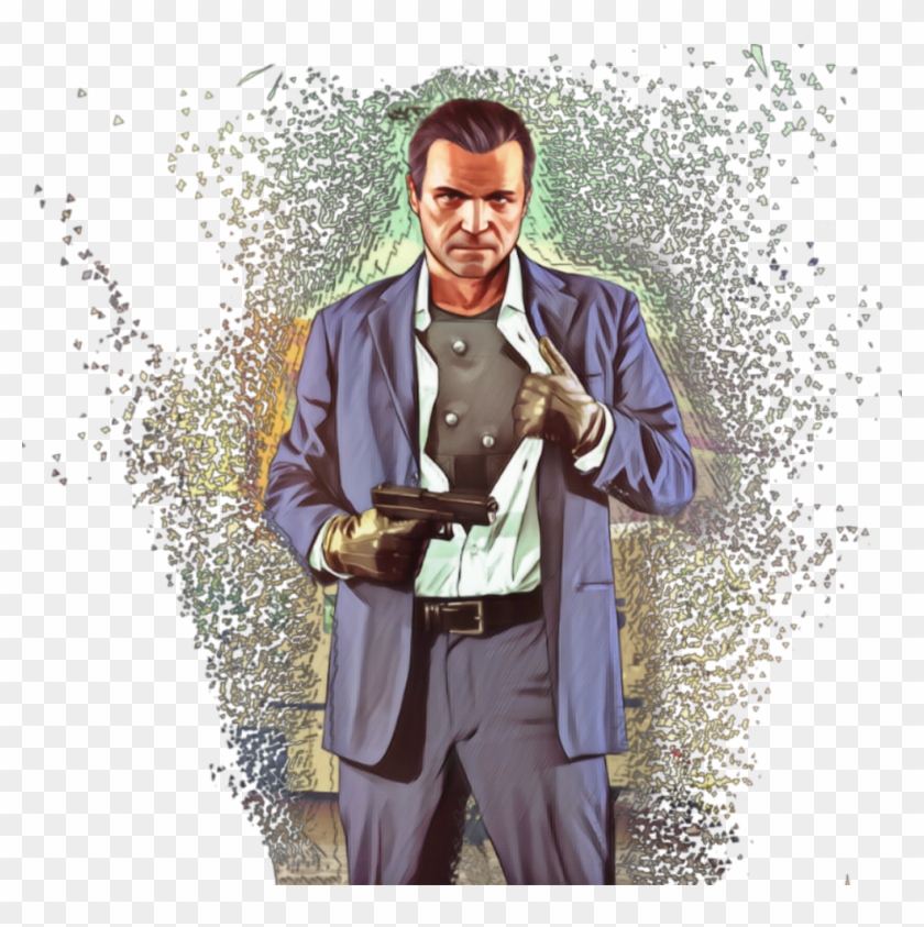 #michaeldesanta #gta5 #michael #rockstargames - Gta V Wallpapers Android Hd Clipart #4825069