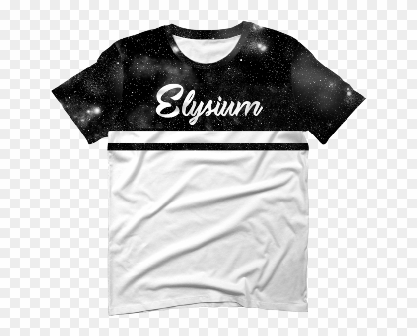 Elysium Starfield Shirt - Monochrome Clipart #4825505