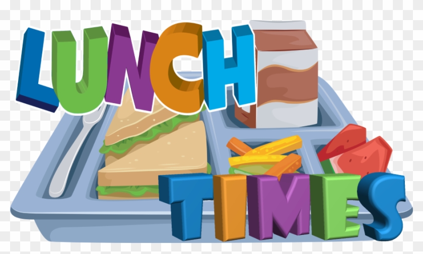 School Lunch Times - Graphic Design Clipart #4826322